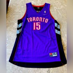 Men’s Vintage Stitched Nike Vince Carter Toronto Raptors Jersey Size XL.